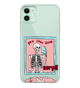 Apple Look Good Tasarımlı Şeffaf Telefon Kılıfı