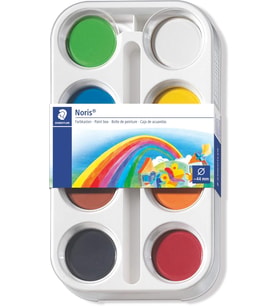 Staedtler 8870 K8 Noris Clup Sulu Boya 8'Li , Paletli Boya Tablet Çapı 44Mm (Standart)