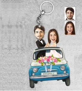 Kişiye Özel Gelin Dağmat Ahşap Anahtarlık-8