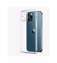 Iphone 12 Pro Uyumlu Şeffaf Tıpalı Kamera Korumalı Silikon Kılıf