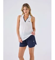Ellesse 6SF5040-OF Kadın Polo Yaka Kolsuz Tişört - Kırık Beyaz
