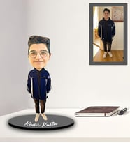 Kişiye Özel Kendin Tasarla Karikatür Ahşap Biblo Model-2