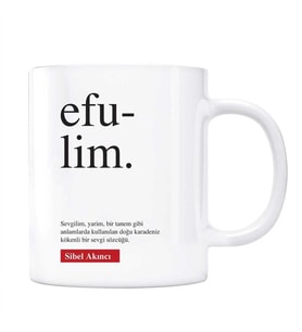 Efulim Kupa Efulim Anlamı Kişiye Özel Kupa