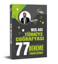 Doktrin Yayınları MEB-AGS Türkiye Coğrafyası 77 Deneme Çözümlü - Rıza Akın Kayar Doktrin Yayınları