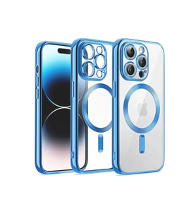 Newface iPhone 12 Pro Kılıf Kross Magneticsafe Kapak - Sierra Blue