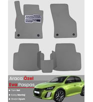 PEUGEOT 208 (2019-2025) Uyumlu EVA Paspas Tam Set–Araca Özel,Oto Paspas,Kolay Montaj