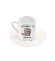 Mochi Cat Türk Kahve Fincanı
