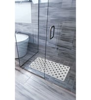 Banyo Paspası Beyaz Silikon Kaymaz Vakumlu Duş Paspası (Çok Renkli)