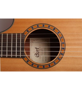 Cort CEC5 Elektro Klasik Gitar - Natürel (Orta/Profesyonel Seviye)  İnce Kasa (Slim Body), Masif Sedir Kapak ve Fishman Isys Plus EQ Sistemi