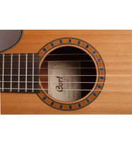 Cort CEC5 Elektro Klasik Gitar - Natürel (Orta/Profesyonel Seviye)  İnce Kasa (Slim Body), Masif Sedir Kapak ve Fishman Isys Plus EQ Sistemi