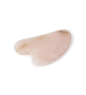 Pembe Kuvars Taşı Gua Sha Masaj Aleti (Kalp)