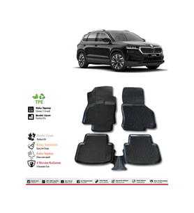 Skoda Karoq 2025 Model 4D Havuzlu Paspas