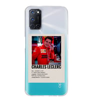 Oppo A52/A72/A92 Uyumlu Charles Leclerc Desenli Şeffaf Telefon Kılıfı