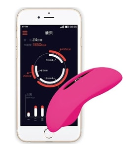 Telefon Uyumlu Giyilebilir Magic Motion Candy Su Geçirmez Pembe Vibratör