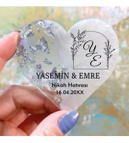Epoksi Magnet Hediyelik -ETİKET DEĞİLDİR!! - Düğün, Nişan, Nikah, Kına, Söz Hatırası (Gümüş)