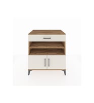 Kronos Şifonyer 3 Raflı Tek Çekmeceli 2 Kapaklı 88x59x96 Çam-Aytaşı