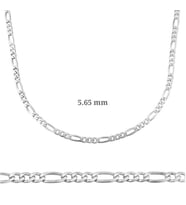 FİGARO ZİNCİR 5.65 mm 925 AYAR GÜMÜŞ KOLYE