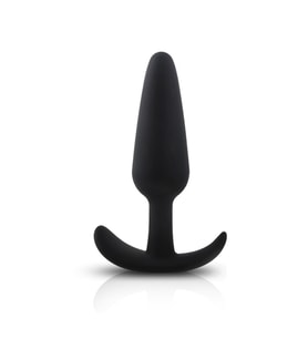 Pürüzsüz Dokuya Sahip Silikondan Üretilmiş 12 Cm Siyah  Plug