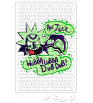 Rick Sanchez Morty Smith Puzzle 240 Parça Yapboz