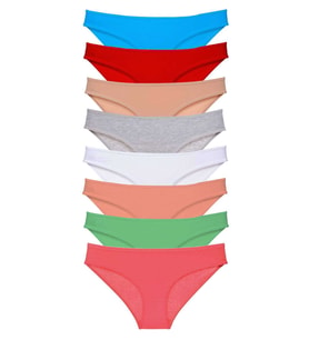 Mulvxbrf Brf02 8 Adet Süper Eko Set Likralı Kadın Slip Külot Set 8 (Mulvix)