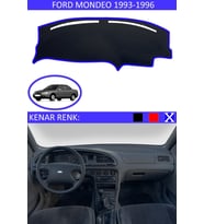 Ford Mondeo 1993-1996 Için Uygun Torpido Koruma Halısı Siyah Kenar Renk Mavi