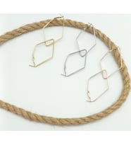 3 Renkli Dikdörtgen Küpe Seti: Gold, Rose Gold ve Silver