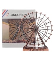 Vintage Metal İngiltere London Eye Biblo Antik Bakır 15 cm