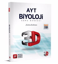 3D Yayınları AYT Biyoloji Soru Bankası Tamamı Video Çözümlü