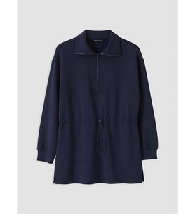 LCW Modest Lacivert Soft Touch Kadın Sweatshirt Tunik