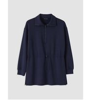 LCW Modest Lacivert Soft Touch Kadın Sweatshirt Tunik