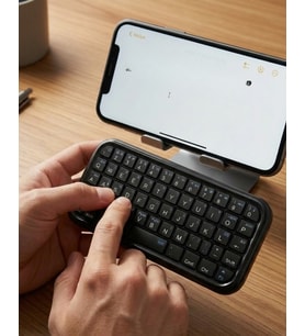 Cep Boyutu Kablosuz Bluetooth Klye Telefon ve Tablet Uyumlu