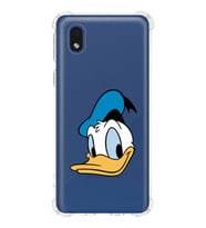 Samsung Galaxy A01 Core  Köşe Korumalı Antişok Kapak Donald Duck Tasarımlı Şeffaf  Kılıf