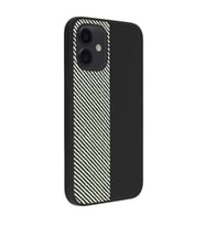 Coverzone iPhone 14 Pro ile uyumlu K?l?f Karbon Fiber Desenli Double Color 2mm Kamera Koruma �?k?nt?l? ENIGMA iPhone 14 Pro i�in K?l?f Navy White Gray