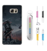 Samsung S7 Edge S20 Fe Plus Ultra S21 S22 Kılıf Kablo Koruma Spiral Silikon Warrior 1653