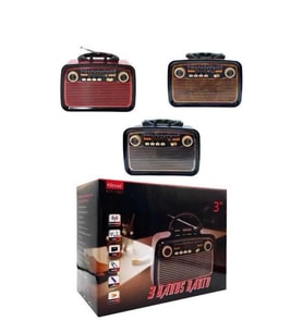Nostaljik Görünümlü Ahşap Radyo Tf Sd Usb Girişli Led Fener Işıklı