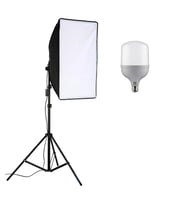 Video Softbox Sabit Işık Seti Sürekli Işık 50x70 LED Işık