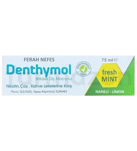 Denthymol Bitkisel Ferah Nefes Diş Macunu 75 ml