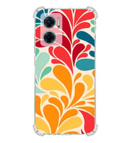 PrintiFy Xiaomi Redmi Note 11E Uyumlu Retro Color 5 Baskılı Şeffaf Köşe Korumalı Antişok Kılıf