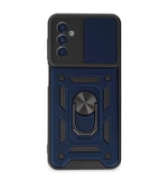 Samsung Galaxy M14 5g Kılıf Pars Lens Yüzüklü Silikon - Lacivert