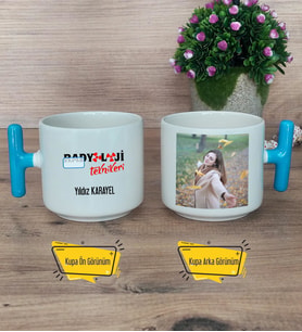 Radyoloji Teknikeri Kupa Bardak Fotoğraflı T Mavi Kulplu Radyoloji Teknikerine Hediye