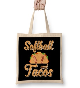Cute Softball and Tacos Novelty Soft Ball vPlayer Bez Çanta Uzun Saplı