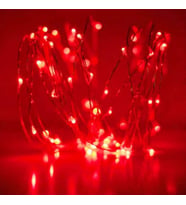 KIRMIZI PİLLİ IŞIK 10 METRE PİLLİ KIRMIZI LED IŞIK NOEL IŞIĞI YILBAŞI IŞIĞI YILBAŞI AĞACI IŞIĞI