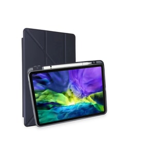Newface Apple iPad Air 4 10.9 Kılıf Kalemlikli Mars Tablet Kılıfı - Lacivert