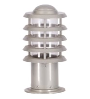 AVONNI BSU-68158-BBY-K Gri Boyalı Dış Mekan Aydınlatma E27 Aluminyum Polikarbon/Akrilik Cam 16cm