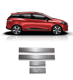 Renault Clio 4 Sport Tourer Krom Kapı Eşiği Paslanmaz Çelik
