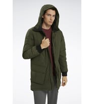 Reebok Ow Down HC0677 Kaz Tüyü Erkek Parka (Bol Kalıp) (Haki)