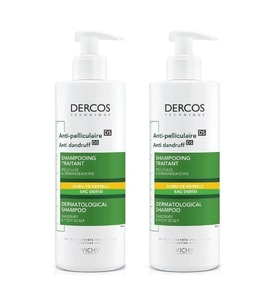 Vichy Dercos Kepeğe Karşı Etkili Bakım Kuru Saç Derisi Şampuanı 390 ml  x 2