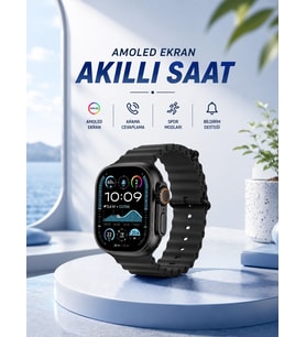 Akıllı Saat Bluetooth Bağlantılı Nfc Gps Uyumlu Nabız Ölçer Sesli Görüşme