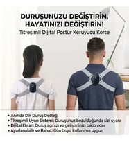 Dijital Ekran Titreşimli Dik Durma Korsesi