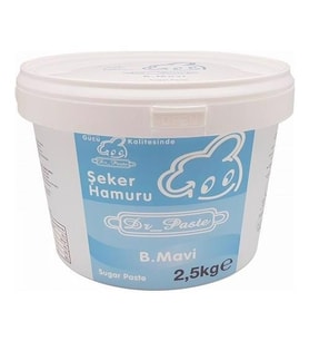 Dr Paste Şeker Hamuru  2,5 kg - Bebek Mavi